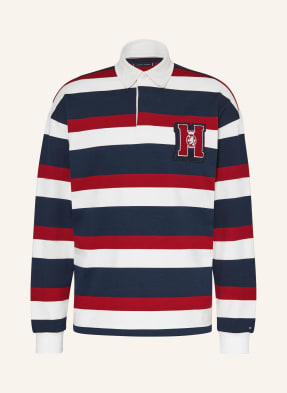 Tommy Hilfiger Rugbyové Tričko tmavě modrá / červená / bílá