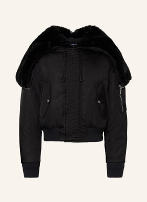 dsquared2 Bunda S Umělou Kožešinou černá
