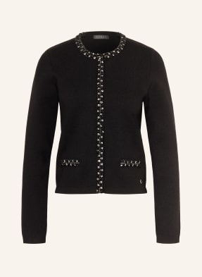 Guess Strickjacke Mit Schmucksteinen Und Schmuckperlen schwarz