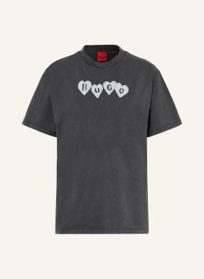 Hugo Tričko Vintage Tee tmavě šedá