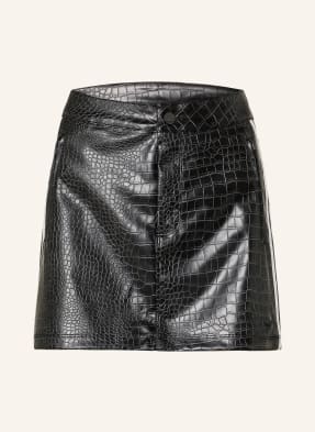 Adidas Originals Sukně Pleather V Koženém Vzhledu černá / bílá