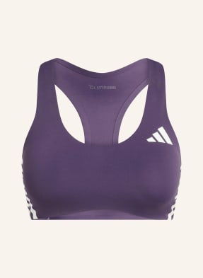 Adidas Sportovní Podprsenka Adizero tmavě fialová / bílá