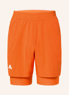 Adidas Tenisové Šortky 2 V 1 Tennis Climacool oranžová