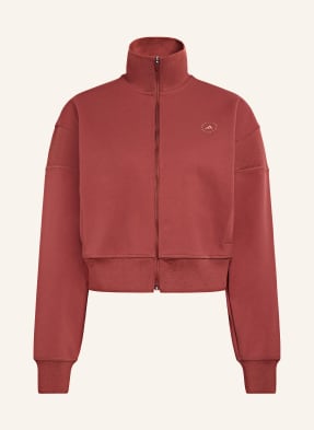 Adidas By Stella Mccartney Bunda Na Trénink Asmc Knitted tmavě červená