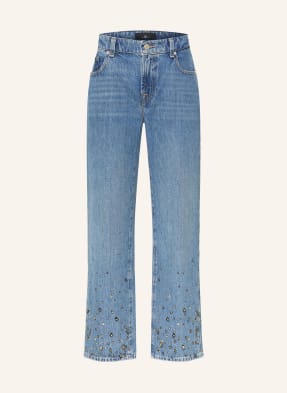 7 For All Mankind Rovné Džíny Calie S Ozdobnými Kamínky 1zb dance