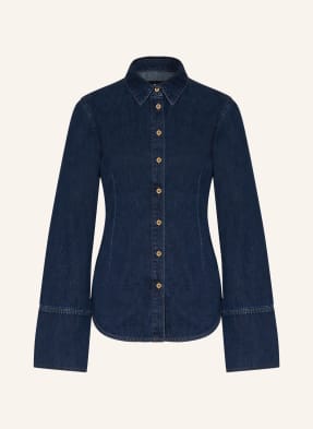 7 For All Mankind Jeansbluse blau