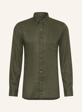 Tom Ford Košile Slim Fit khaki