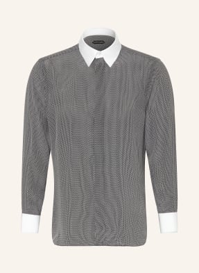 Tom Ford Hedvábná Košile Regular Fit černá / režná