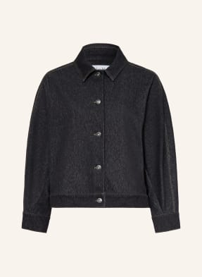 Max Mara Bunda Nettare V Džínovém Vzhledu tmavě modrá