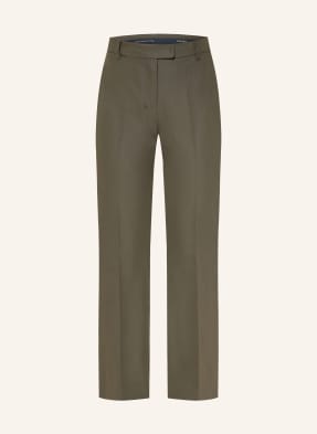 S Max Mara Kalhoty S Rozšiřujícími Se Nohavicemi Fatina khaki