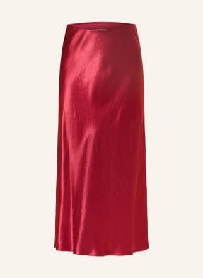 Mm By Max Mara Saténová Sukně Alessio tmavě červená