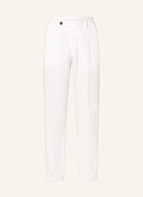 Eleventy Chino Extra Slim Fit S Lnem bílá