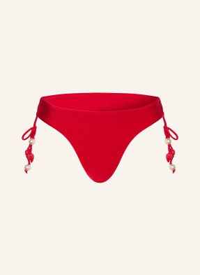 Seafolly Trojúhelníkové Bikiny Palermo Loop S Ozdobnými Perličkami červená