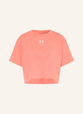 Under Armour Tričko Ua Rival Boxy Wash světle červená