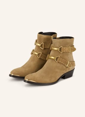 Isabel Marant Stiefeletten Zalya Mit Nieten beige