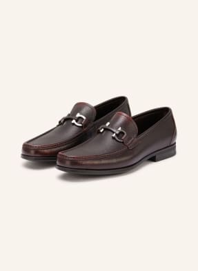 Ferragamo Mokasíny tmavě hnědá