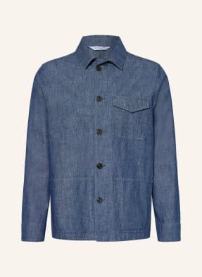 Boglioli Overshirt V Džínovém Vzhledu tmavě modrá