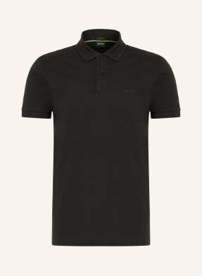 Boss Piqué-Poloshirt Pio schwarz