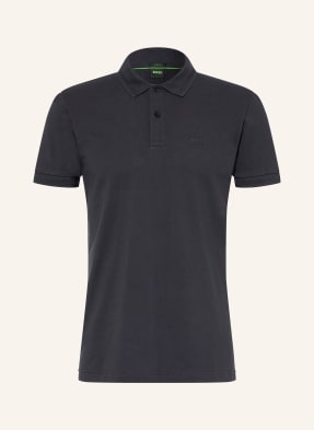 Boss Piqué-Poloshirt Pio blau