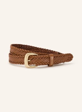 Calvin Klein Flechtgürtel Aus Leder braun