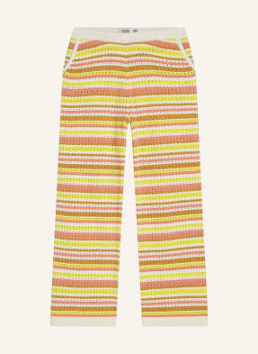 Scotch & Soda Pletené Kalhoty S Třpytivou Přízí žlutá / krémová / světle červená