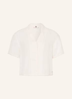Tommy Hilfiger Blůza S Lnem bílá