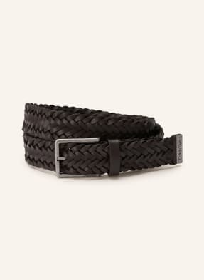 Calvin Klein Flechtgürtel Aus Leder braun