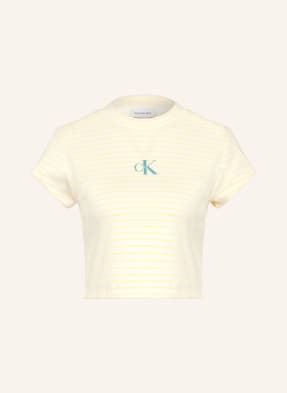 Calvin Klein Jeans Cropped-Shirt gelb