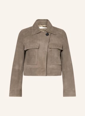 Inwear Kožená Bunda Carnikaiw šedá