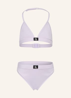 Calvin Klein Triangel-Bikini Ck Monogram lila
