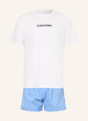 Calvin Klein Shorty-Schlafanzug weiss