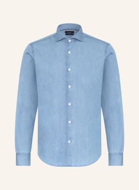 Tommy Hilfiger Džínová Košile Slim Fit tmavě modrá
