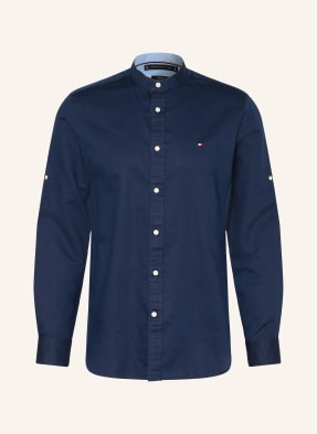Tommy Hilfiger Košile Slim Fit Se Stojáčkem A Límečkem tmavě modrá