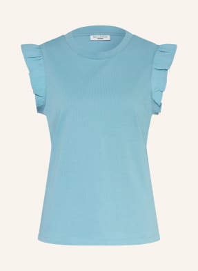 Marc O'polo Denim Top S Volánky tmavě modrá