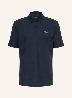 Boss Piqué-Poloshirt Parris blau