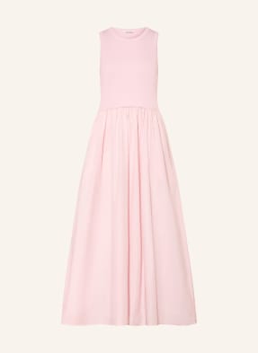 Mrs & Hugs Kleid Im Materialmix rosa