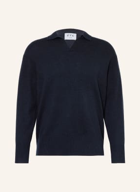 Ftc Cashmere Kašmírový Svetr tmavě modrá