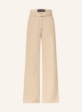 Luisa Cerano Džíny Se Širokými Nohavicemi 7272 sand new old dyed