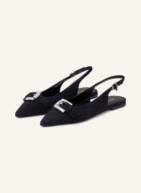 Kennel & Schmenger Slingballerinas Nika S Ozdobnými Kameny tmavě modrá / stříbrná