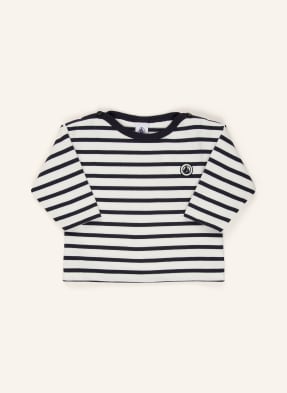 Petit Bateau Dlouhé Rukávy bílá / tmavě modrá