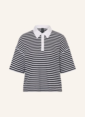Marc Cain Pletené Polo Tričko 394 navy