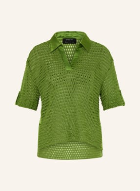 Marc Cain Pletené Tričko S Třpytivou Přízí 526 garden green