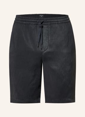 Strellson Šortky Kaji Relaxed Fit S Lnem tmavě modrá