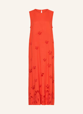 Marc Cain Kleid Mit Lochspitze rot