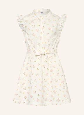 Petit Bateau Šaty S Volány bílá / růžová / žlutá