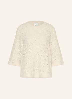 Allude Kašmírový Svetr S 3/4 Rukávy režná