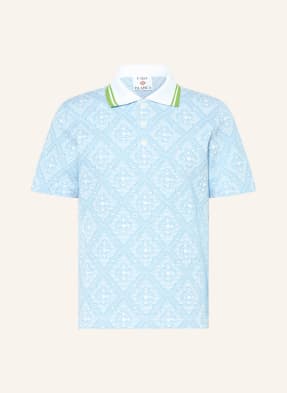 Casablanca Jacquard-Poloshirt blau