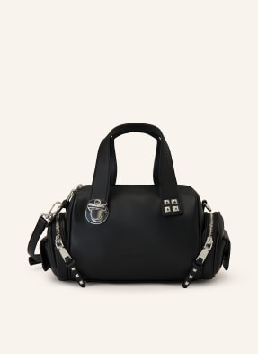 Seidenfelt Handtasche Jokela Mit Nieten schwarz