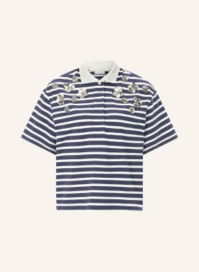 Rich & Royal Jerseyové Polo Tričko S Flitry tmavě modrá / bílá