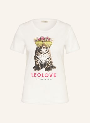Lilienfels Tričko Leo Love S Ozdobnými Kamínky krémová / světle hnědá / světle zelená